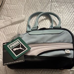 Puma Mini Grip Bag 2.0 - Light Blue and Black
